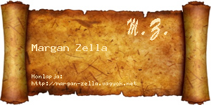 Margan Zella névjegykártya
